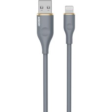 Кабель AKSBERRY (6900307860014) X162 Liquid silicone USB-A - Lightning, серый