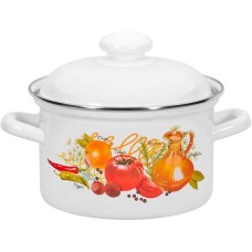 Кастрюля ЛЫСЬВА 1610АП2/4 Итальянская кухня эмал цил 2,0л
