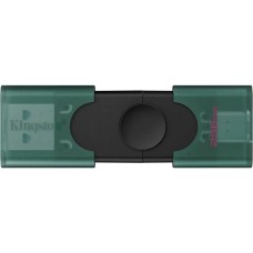 Флешка KINGSTON Флешка USB DataTraveler Duo G2 256ГБ, USB3.0, зеленый и черный [dtdeg2/256gb]