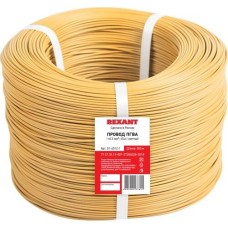 REXANT Провод ПГВА 1х0,50мм², Cu, желтый, бухта 500м