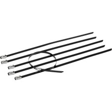 REXANT Стяжка кабельная стальная (304) с полимерным покрытием 300x4,6мм (50 шт/уп)