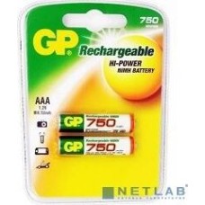 GP ReEnergy 75AAAHC, емкость 750 мАч (75AAAHCRGY-2CRCB2) (2 шт. в уп-ке) аккумулятор (GP75AAAHCRGY-2CRCB2)