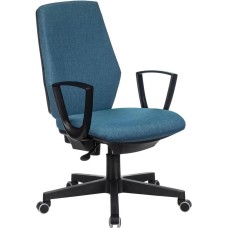 Кресло компьютерное БЮРОКРАТ Кресло CH-545, ткань, до 120кг, пружинно-винтовой, синий