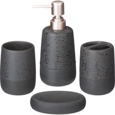 Аксессуары д/ванной комнаты LEFARD НАБОР ДЛЯ ВАННОЙ КОМНАТЫ 4 ПР. (КОР=12НАБ.) 400 МЛ 7,9*7,9*18СМ 755-1006