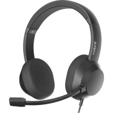 A4TECH Гарнитура Fstyler FH150U, для компьютера, накладные, проводные, черный [fh150u black]