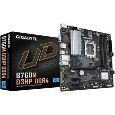 Материнская плата GIGABYTE Материнская плата B760M D3HP DDR4 (LGA1700, mATX, B760. 4xDDR4, RAID, 1xPCI-Ex16, 2xM.2, VGA+HDMI+DP) (B760M D3HP DDR4)