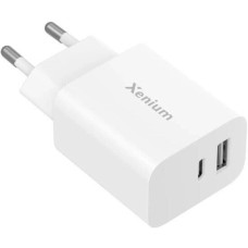 XENIUM Сетевое зарядное устройство X302, USB-A, USB-C, 30Вт, 3A, белый [ccx3020w/00]