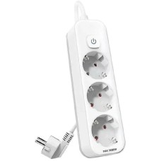 DELI Сетевой фильтр ET433, 5м, белый