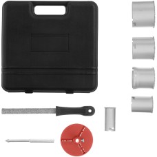 MATRIX Набор коронок по керамической плитке, 33-53-67-73-83 мм, напил, в пластиковом боксе, шестигранный хвостовик 72842