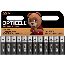 OPTICELL AA Батарейка Professional LR6, 12 шт