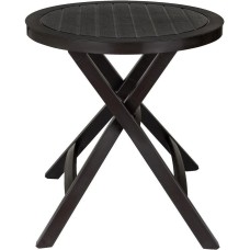 DOMFY Садовый стол Garden Table, пластик, 70 х 70 х 72 см, коричневый/темный шоколад [ garden tbl/dbr]