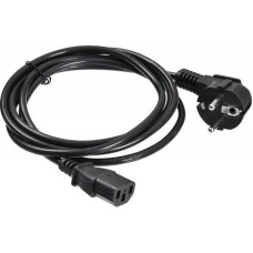 BURO Кабель BU-PCAB-ZP1 IEC C13 Евровилка угловой 3м черный (пакет)