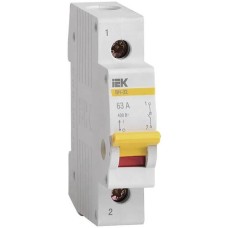 IEK Выключатель MNV10-1-063 ВН-32 1Р 63A 1П 230/400В 1мод белый (упак.:1шт)