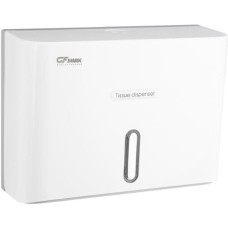 GFmark - Диспенсер для бумажного полотенца Z сложения, с ключом, из АБС пластика, цвет БЕЛЫЙ. 919