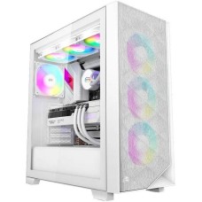 PCCOOLER Корпус C3D510 WH ARGB белый без БП ATX 5x120mm 5x140mm 2xUSB3.0 audio bott PSU
