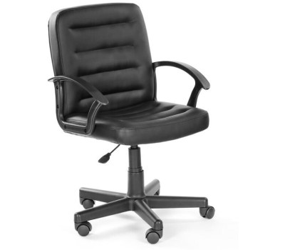 Кресло компьютерное OLSS Кресло ЧИП 192 Ультра черный экокожа