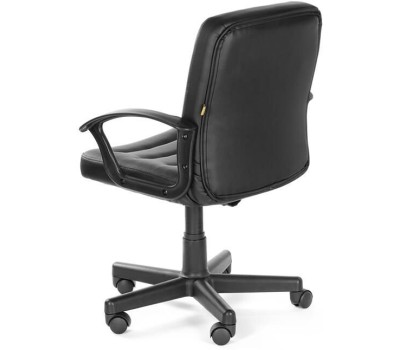 Кресло компьютерное OLSS Кресло ЧИП 192 Ультра черный экокожа