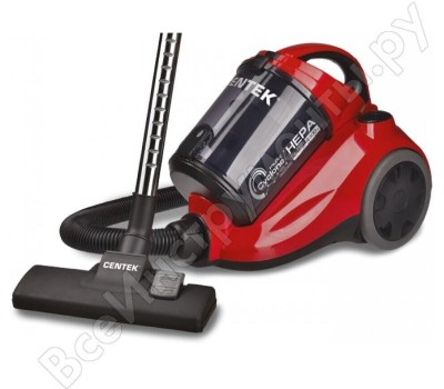 Безмешковый пылесос CENTEK СТ-2530 красный/черный