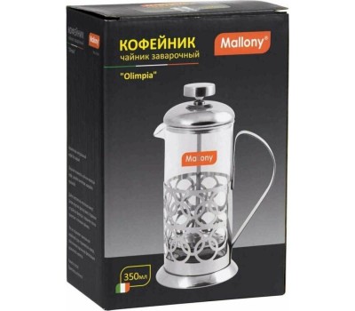 Френч-пресс MALLONY T046-350ML 0,35л Olimpia (сталь) (950100)