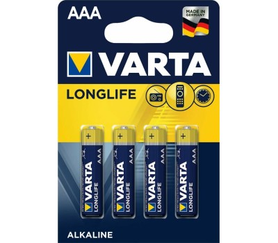 Элементы питания VARTA (04103101414) BL4 LR03 LONGLIFE ALKALINE (4103) (4103113414)