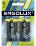 Элементы питания ERGOLUX (11752) LR20 Alkaline BL-2