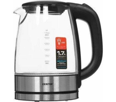 Чайник электрический CENTEK CT-0030 (1,7л. стекло)