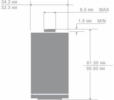 Элементы питания ERGOLUX (12442) R20SR2