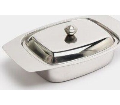 Масленка MALLONY Масленка с крышкой BD-500, объем 500 мл, нерж. сталь 0,5 мм (981045)