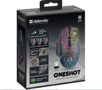 Мышь DEFENDER (52067) ONESHOT GM-067 черный