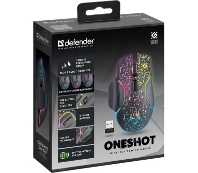 Мышь DEFENDER (52067) ONESHOT GM-067 черный