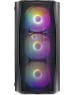 Корпус для ПК 1STPLAYER Корпус FIREBASE X3-M Black / mATX, TG 4x120mm LED fans inc. X3-M-BK-4F1