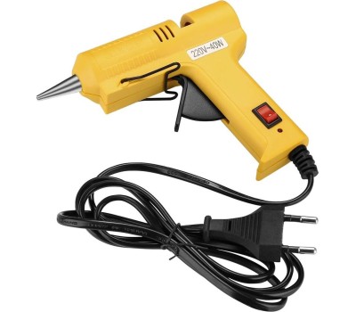 Термопистолет клеевой DEKO DKGG40 40Вт SET4 с подставкой + набор клеевых стержней (10 шт, 7 мм) 063-4969