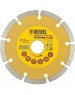 Отрезной алмазный диск DENZEL Диск алмазный, отрезной сегментный, 125 х 22.2 мм, сухая резка Denzel 73101