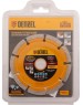 Отрезной алмазный диск DENZEL Диск алмазный, отрезной сегментный, 125 х 22.2 мм, сухая резка Denzel 73101
