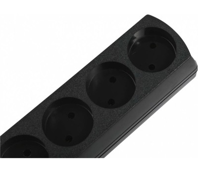 MOST LR 3м (6 розеток) черный (коробка)