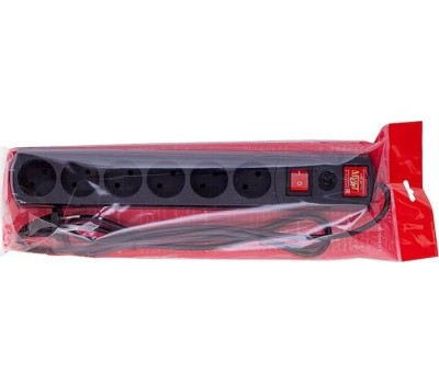 MOST LR 3м (6 розеток) черный (коробка)