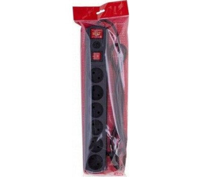 MOST LR 3м (6 розеток) черный (коробка)