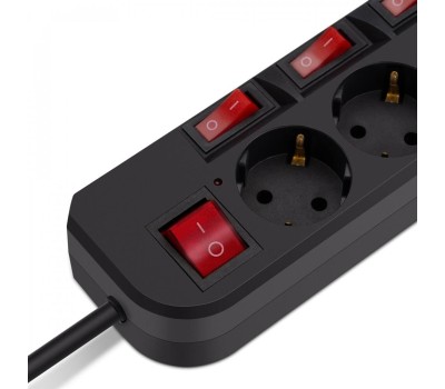 Сетевой фильтр BURO 500SH-5-SW-B