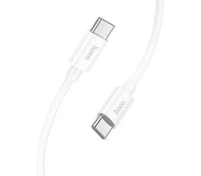 Кабель HOCO (6931474783264) силикон 1м USB 3.0A PD 60W для Type-C Type-C White 1 м