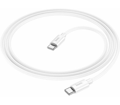 Кабель HOCO (6931474783264) силикон 1м USB 3.0A PD 60W для Type-C Type-C White 1 м