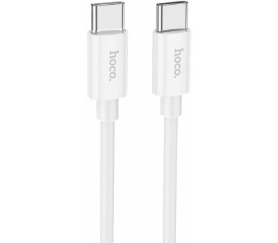 Кабель HOCO (6931474783264) силикон 1м USB 3.0A PD 60W для Type-C Type-C White 1 м