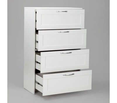 Корпусная мебель ГУД ЛАКК 2.02.02.060.1 СИРИУС комод 4 ящика белый RU (2 пак.)