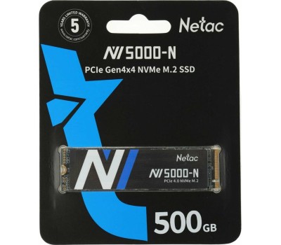 Накопитель SSD NETAC Накопитель SSD M.2 2280 NVME 500GB NT01NV5000N-500-E4X