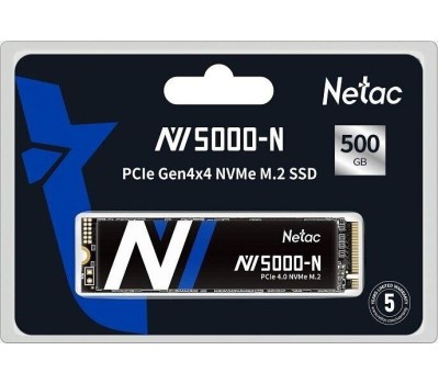 Накопитель SSD NETAC Накопитель SSD M.2 2280 NVME 500GB NT01NV5000N-500-E4X