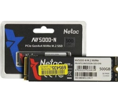 Накопитель SSD NETAC Накопитель SSD M.2 2280 NVME 500GB NT01NV5000N-500-E4X