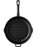РОССИЯ 0428 Сковорода-гриль чугунная, 28 см, с литой ручкой