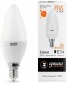 GAUSS Упаковка ламп LED E14, свеча, 8Вт, 10 шт. [33118]