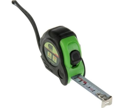Рулетка СИБРТЕХ Рулетка Графит,обрезиненный корпус,амортизатор,5 м х 19 мм 32531