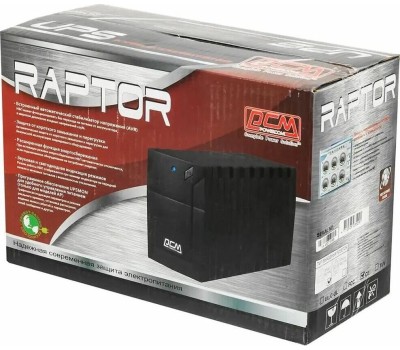 ИБП POWERCOM ИБП RPT-600AP EURO, 600ВA