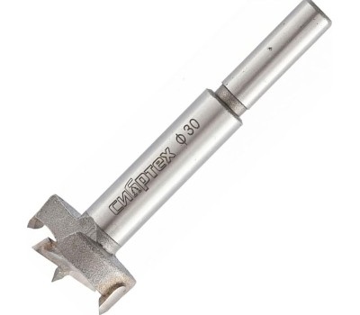 Сверло СИБРТЕХ Сверло Форстнера по дереву, 30 мм, цилиндрический хвостовик 704830